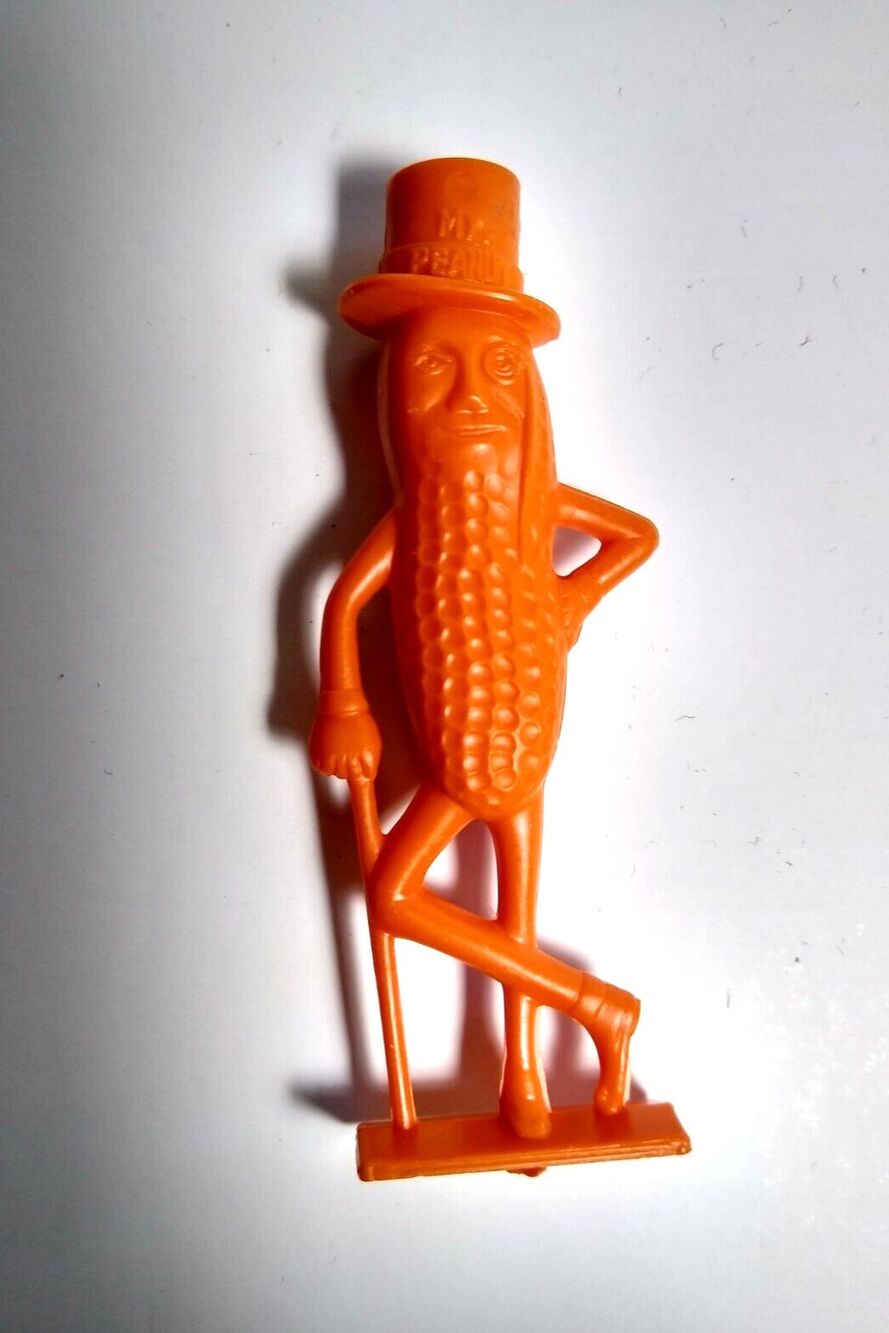 Planters Peanut Orange Toy Whistle Original Plastic Figure 1950s Vintage Retro